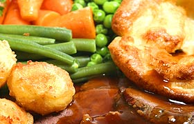 Traditional beef dinner available at The REAL MEALS